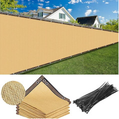 70 % Sonnenschutztuch, Sonnenschutznetz, Garten-Netzplane, UV-beständig, für Pflanzen, Gewächshaus, Hühnerstall, Gemüse (Beige) (1,8 x 15 m)