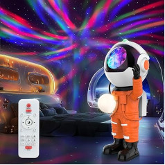 anysun Starry Sky Projector, Astronaut Galaxy Projector with Remote Control and Timer, Night Light Starry Sky for Bedroom, Children's Room, Room Decoration, Party, Gifts