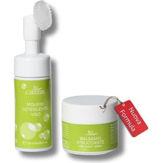 Double Set for Face | Makeup Remover Butter 50 ml | Cleansing Foam 120 ml | Makeup Remover for Face and Eyes | Sensitive Skin | Snail Slime 100% Made in Italy