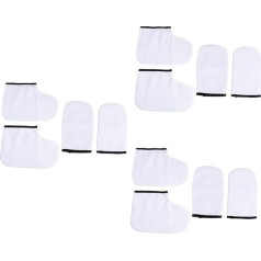 Beaupretty 12 Stk Wachstherapie-handschuhe Paraffinwachs-nachfüllbeutel Für Fußabdeckungen Paraffinwachswärmer Handschuhe Aus Paraffin Handabdeckung Aus Paraffinwachs Nähren Weiß Badematte
