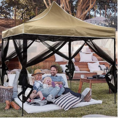2024 Gazebo Mosquito Net Outdoor Gazebo Net Replacement Universal 4 Panels Side Walls with Zipper Waterproof Mosquito Net (2024 Black, 12 x 12 Inch)