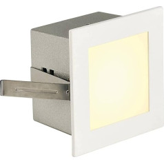 SLV Frame Basic recessed Light, Angular, mat, Warm White LED, Aluminium