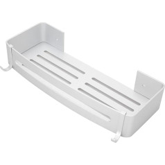 Verdant Touch Corner Shower Caddy Aluminum Corner Shower Caddy Wall Mounted Bathroom Makeup Tool Organizer Square Shelf
