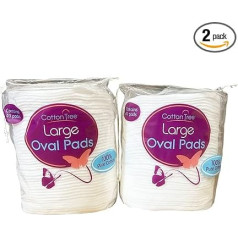 COTTON TREE Große ovale Pads