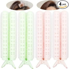 NAIHOD Volumizing Hair Root Clips Hair Clip Curlers Natural Clamps Rollers Self Gripping Volume Hair Root DIY Wave Fluffy Curler Hair Styling Tool Easy