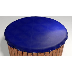 GRASEKAMP Qualität seit 1972 Tarpaulin for Pool Round 640 cm Royal Blue Tarpaulin Size 720 cm Summer Winter