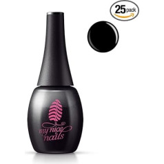 Black Beauty - 077 - Gel Polish by My Nice Nails - Just More Beautiful - 12 ml - Lasting 3 to 4 weeks - Extreme Gloss or Matte - Unique Bottle Design