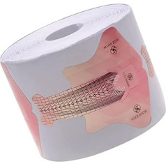 Beatifufu 1 Rolle Nail Art Extension Papierhalter Maniküreformen Gel-nagelwerkzeuge Maniküre-leitfaden-aufkleber Gel-nagelaufkleber Pastellfolienvorhänge Macaron Gel-nagelformen Para Uñas