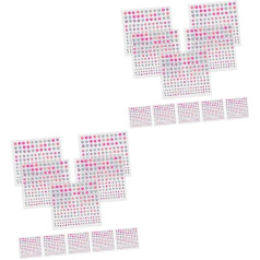 Gogogmee 20 Sheets Symphony Pearl Stickers Hair Rhinestone Gemstones for Face Rhinestone Strips Stick Face Nail Makeup Jewel Sticker Makeup Pearl Sticker Scrap Acrylic