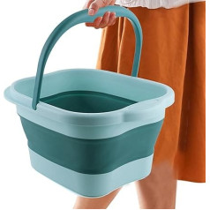 Foot Bath, Foot Bath with Foot Massager and Handle - Stress Relief, Folding Foot Spa, Foldable Bucket, Large Foot Tub, Foldable Foot Bath Tray Lear-au