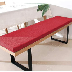 ZINN Premium Bench Cushion with Ties 120x35cm 3cm Thick Foam Long Seat Pad Rocking Chair Cushion Dining Bench Cushion for Kitchen/Bay Window/Garden