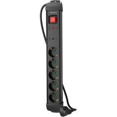 Strāvas sloksne 1,5 m 5x230 sc sp1-05f-0150-bk