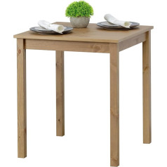 Hagge Home Dining Table, Kitchen Table, Small Table, Living Room Nordic Pine Wood Made from Sustainable Forest Management, 68 x 68 cm, Height 75 cm
