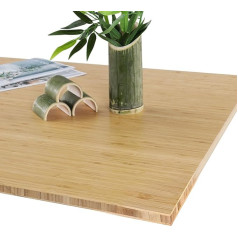 Alldrei Bamboo Table Top 140 x 70 cm, 1.9 cm Strong Desk Top, Perfect for Height-Adjustable Desks, Dining Table, Bamboo Table Top