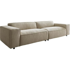 Delife Tenso Chenille XXL Sofa 285 x 105 cm Beige