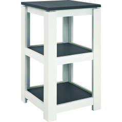 Haku Möbel HAKU Furniture Console with 3 Shelves, Granite Finish/White