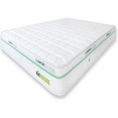 Matnature Pharmat Viscoelastic Mattress, Hypoallergenic Fibre, Optimal Adaptivity and Strength, Height 25 cm, Non-Slip and Breathable, Upper Comfort (135 x 190 cm)