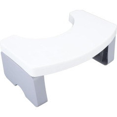 Aunmas Folding Toilet Stool, 7 Inch Squatty Potty Step Stool, Bathroom Toilet Aid Step Stool for Children and Adults (White)