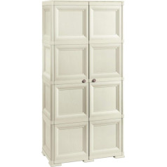 Tontarelli Omnimodus 8085555210 Wardrobe 1 Side with 4 Compartments and 1 Side for Hanging or Brooms 2 Solid Doors