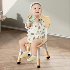 Hrut Adjustable height of the children's desk chairs is suitable for children's chairs used in families, schools and day care between 2-10 years. Maximum load capacity: 100 kg, beige