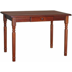 K Koma Calvados Wooden Kitchen Table Drawer Table Solid Pine Restaurant Tables 50 x 100 cm