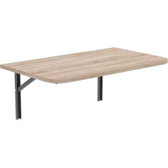 Akke Sonoma Wall Folding Table with Rounded Corners 100 x 60 cm