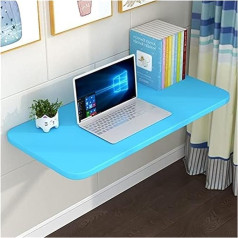 Generisch Floating Folding Table Wall Mounted Home Office Small Spaces Black 23.6 x 11.8 Inch