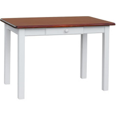 K Koma Calvados Dining Table Kitchen Table Solid Pine Restaurant with Drawer (60 x 100)