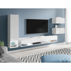 Muebles Slavic Amadeo RTV Furniture Set Amadeo 4 Elements Modern Living Room Furniture TV Stand Cabinet Living Room Furniture