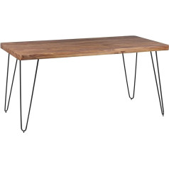 Finebuy Möbel Zum Wohlfühlen FineBuy Solid Sheesham Wood Dining Table 180 x 80 x 76 cm Kitchen Table solid