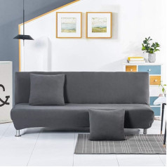 ‎Hongbi Folding Sofa Cover, Stretch Sofa Cover without Armrests, Plain Sofa Bed, Sofa Cover, Stretch Sofa Throws, Non-Slip Sofa Cover, Protective Cover, Stretch Cover, All-Inclusive Couch Cover, E 160-190 cm