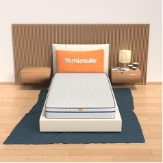 Miasuite I Sogni Italiani mattress 90 x 200 cm height 15 cm - memory foam, mite-inhibiting, hypoallergenic, simple