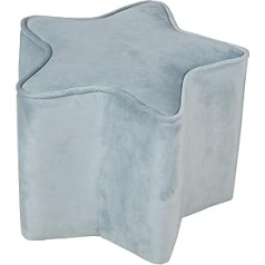 Roba Baumann Roba GmbH roba Children's Stool in Star Shape - Lil Sofa, Light Blue, 24 cm