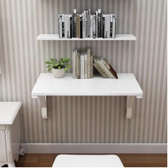 ‎Generisch Frühstücksbartisch, Holz, Wandmontage, klappbar, für Laptop, Computer, Schreibtisch, zusammenklappbar, Werkbank, platzsparender Tisch (Größe: L 60 x B 30 cm x L 24 cm)