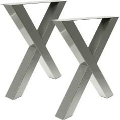 Bentatec Table Frame Concrete Grey RAL 7023 X - 8080 Table Legs Table Runners Dining Table Set of 2