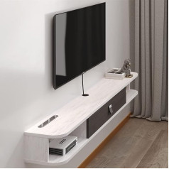 Pmnianhua Wooden Floating TV Shelf, TV Shelf, Wall Shelf, Floating TV Shelf, TV Bracket, TV Bracket, TV Wall Cabinet, TV Cabinet with Doors