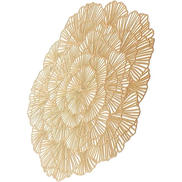 Rorpoir 2St Ginkgo-Blatt-Tischsets Spitze Tasse Tischset Vintage- Utensilienhalter dekoratives Tischset Essgeschirr Tischset Jahrgang Tischdecke Feder schmücken Untersetzer aus Holz