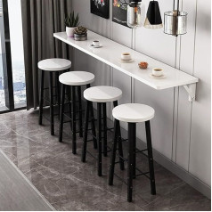 Generisch Klapptisch aus Holz, leicht zu montieren, wandmontiert, platzsparend, Laptop-Schreibtisch für Badezimmer, Schlafzimmer, stabile Konstruktion, einfaches Herbstblatt-Design