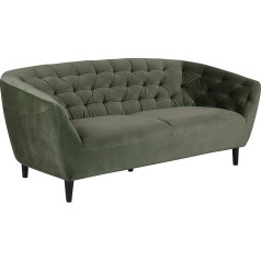 Ac Design Furniture Ragnar 3-Seater, Green, Fabric, L: 84 x W: 191 x H: 78 cm, 1 Piece