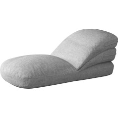 Bncktrd XXL Bean Bag for Adults with Filling, Adjustable Bean Bags, Floor Sofa for Bedroom, Living Room, Balcony, Grey