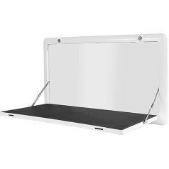 Generisch Folding Car Folding Table Wall Mounted with Light for Motorhomes and Motorhomes, Folding Table, Ideal for RV Picnic, White B