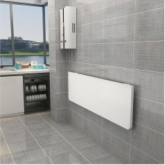 Generisch Klappbarer Tisch zur Wandmontage, für kleine Räume, kleiner herunterklappbarer Schreibtisch, Werkbank für Küche, Restaurant, Zuhause, Weiß (Größe: 120 x 24 cm)