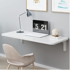 Generisch Folding Wall Mounted Kitchen Table for Home Office Folding Work Table (80 x 50 cm)