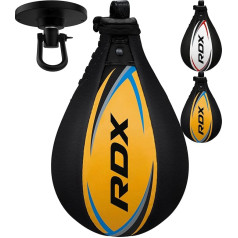 RDX Boxing Ball Adult Leather Set, Speedball Hanging with Holder, Professional Punching Ball, Boxing Speed Bag, Speed Ball, Boxing Training Equipment