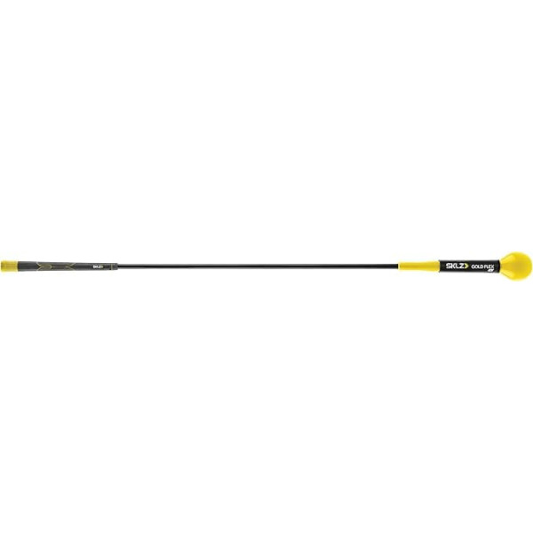 SKLZ Gold Flex, Golf Swing Trainer, Golf Accessories, Golf Training Aids, Flexible Fiberglass, Yellow/Black