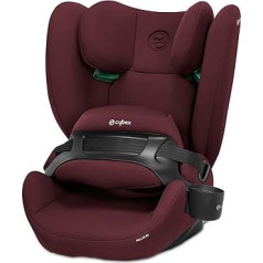 CYBEX Silver Pallas B2 i-Size Isofix Car Seat Group 1/2/3 (9-50 kg), from 15 Months to 12 Years, Includes Cup Holder, Rumba Red
