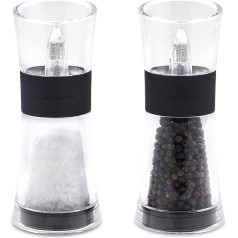 Cole & Mason Flip 180 Inverta Salt and Pepper Mill Gift Set, Black, 15 cm
