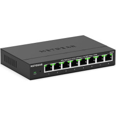 NETGEAR MS308 8 Port 2.5 Gbit Switch, Multi-Gigabit LAN Switch (Network Switch with 1G/2.5G, Desktop or Wall Mounting)