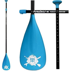 FunWater SUP Paddle - 3 Piece Adjustable Stand Up Paddle Board Paddle - Lightweight & Floating Paddle Board Roarder - Durable and Stowable, Reinforced Nylon Blades - Efficient Hub