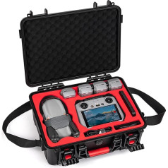 STARTRC Air 3S Case, Waterproof Hard Shell Case for DJI Air 3S Fly More Combo, Compatible with DJI Air 3S Accessories, RC 2/RC/RC-N3/N2 Controller, Charging Station